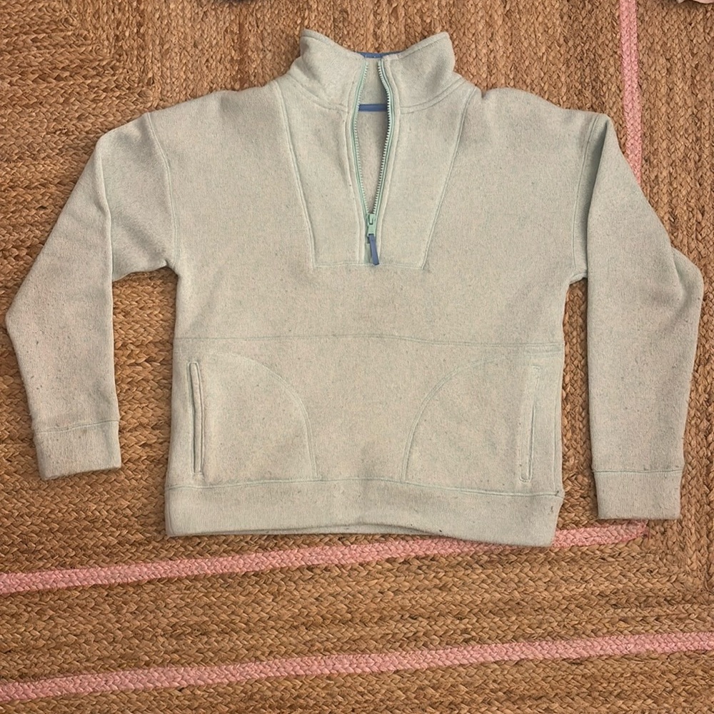 Vineyard vines teal quarter zip size small